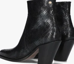 zwarte fred de la bretoniere enkellaarsjes blaire ankle boot