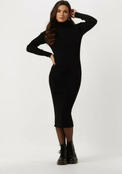 zwarte freebird midi jurk britney dress