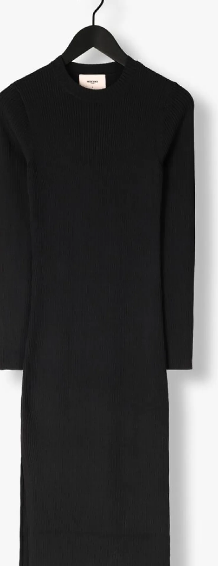 zwarte freebird midi jurk britney crew