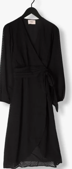 zwarte freebird midi jurk wv-zigzag-jacq-pes-23-3-1