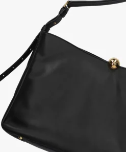zwarte furla schoudertas sfera soft l shoulder bag