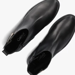 zwarte gabor enkellaarsjes 702.3