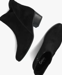 zwarte gabor enkellaarsjes 680.2