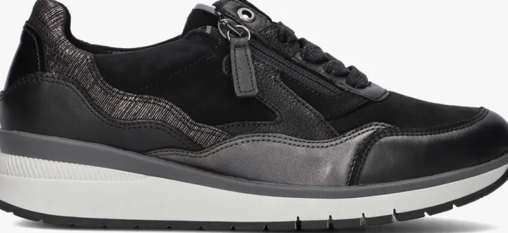 zwarte gabor lage sneakers 306