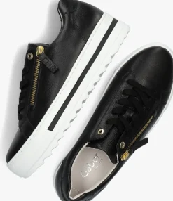zwarte gabor lage sneakers 498