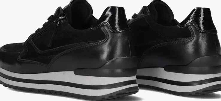 zwarte gabor lage sneakers 527