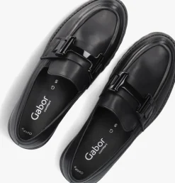 zwarte gabor loafers 452