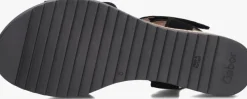 zwarte gabor sandalen met hak 750.2