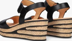 zwarte gabor sandalen met hak 651