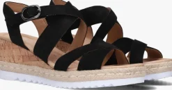 zwarte gabor sandalen met hak 832