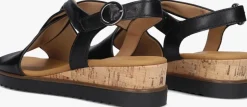 zwarte gabor sandalen met hak 751.01