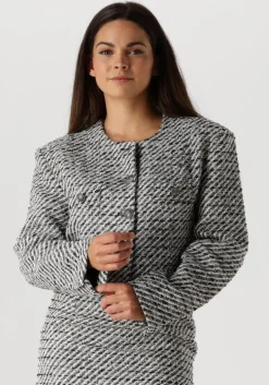 zwarte gestuz blazer amilinagz jacket