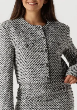 zwarte gestuz blazer amilinagz jacket