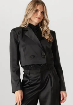 zwarte gestuz blazer yacminegz short blazer