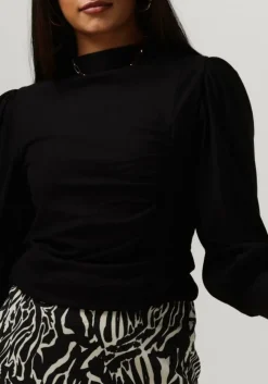 zwarte gestuz blouses rifagz puff blouse noos