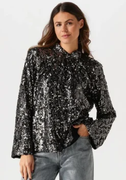 zwarte gestuz blouses salinagz blouse