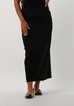 zwarte gestuz maxirok joellegz high waist long skirt