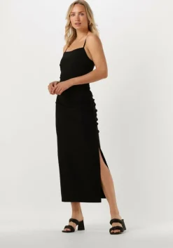 zwarte gestuz midi jurk blinagz dress