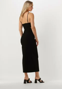 zwarte gestuz midi jurk blinagz dress
