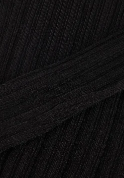 zwarte gestuz tops & t-shirts silvigz rib ls off shoulder