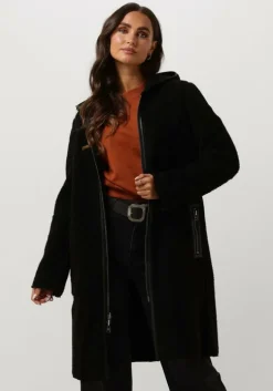 zwarte goosecraft gewatteerde jas gc adelyn coat