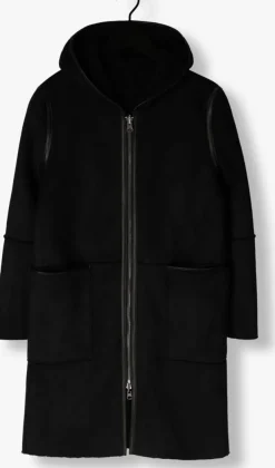 zwarte goosecraft gewatteerde jas gc adelyn coat