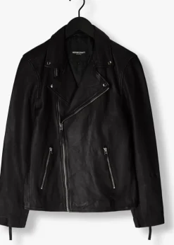 zwarte goosecraft leren jas gc mercury biker