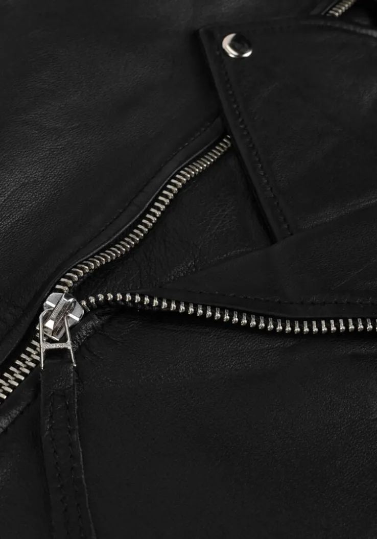 zwarte goosecraft leren jas gc mercury biker