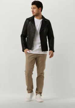 zwarte goosecraft leren jas gc mercury biker