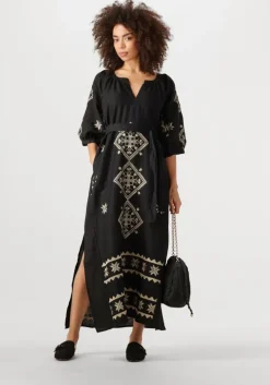 zwarte greek archaic kori maxi jurk 230652