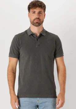 zwarte g-star raw polo dunda overdyed slim polo ss