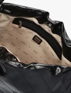 zwarte guess handtas amys drawstring tote