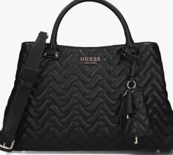 zwarte guess handtas melisandra lrg tri comp stchl