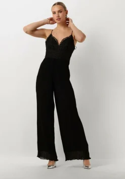 zwarte guess jumpsuit amiah pleated jumpsuit