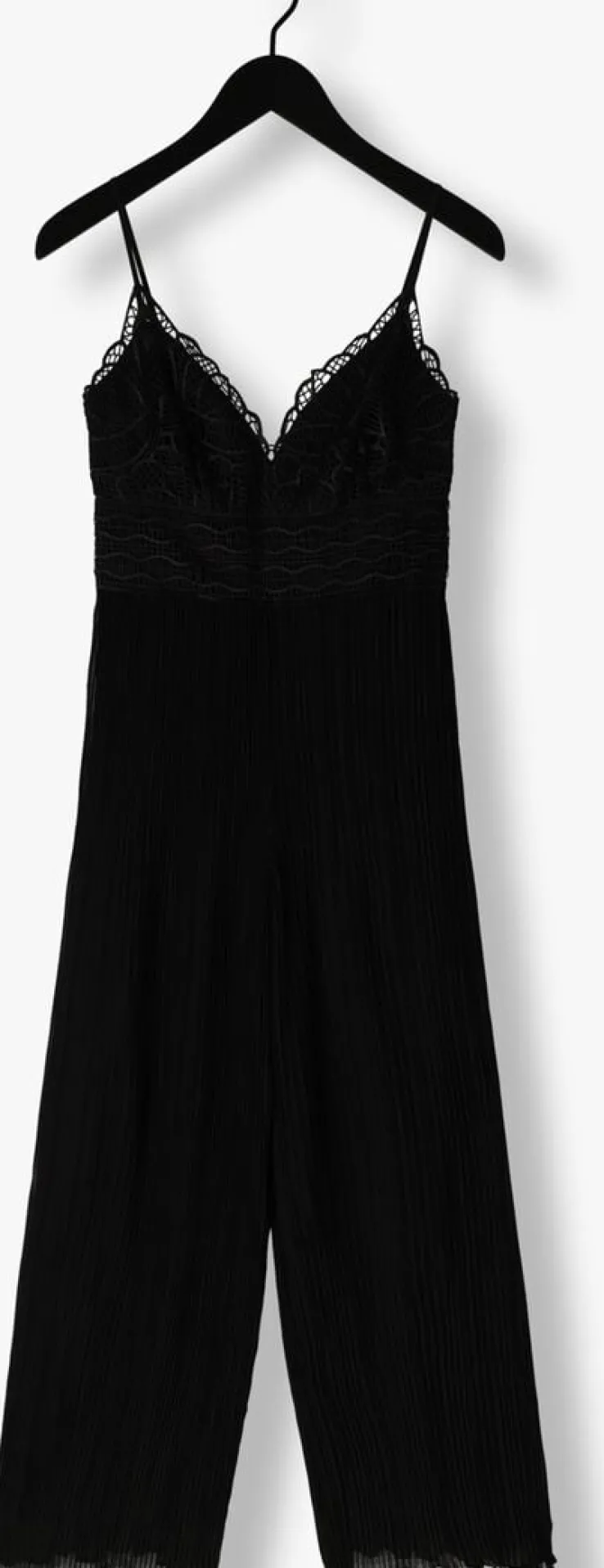 zwarte guess jumpsuit amiah pleated jumpsuit