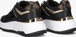 zwarte guess lage sneakers fonzi