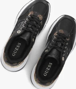 zwarte guess lage sneakers fonzi