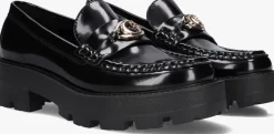 zwarte guess loafers yanika