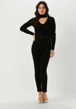 zwarte guess longsleeves ls micro sequin rib lea swtr