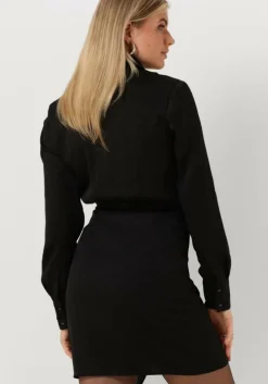 zwarte guess mini jurk camilla chemisier long dress