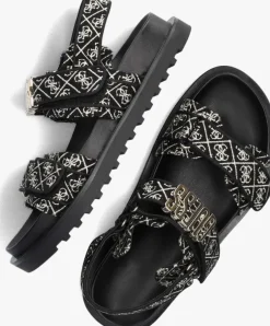zwarte guess sandalen fabelis