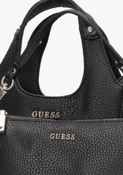 zwarte guess schoudertas helina mini tote