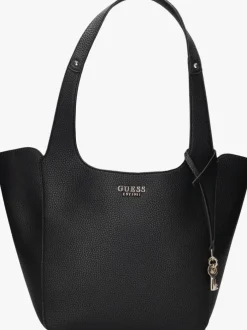zwarte guess schoudertas helina tote