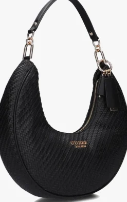zwarte guess schoudertas mirema hobo shoulder bag