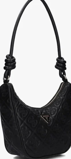 zwarte guess schoudertas adelasia top zip shouldere bag