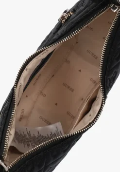 zwarte guess schoudertas adelasia top zip shouldere bag