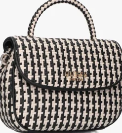 zwarte guess schoudertas mirema top handle flap