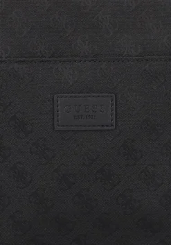 zwarte guess schoudertas strave xbody flat w frnt zpr