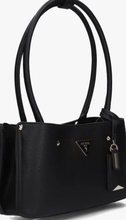 zwarte guess schoudertas meridian shoulder satchel