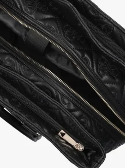 zwarte guess schoudertas adelasia shopper tote